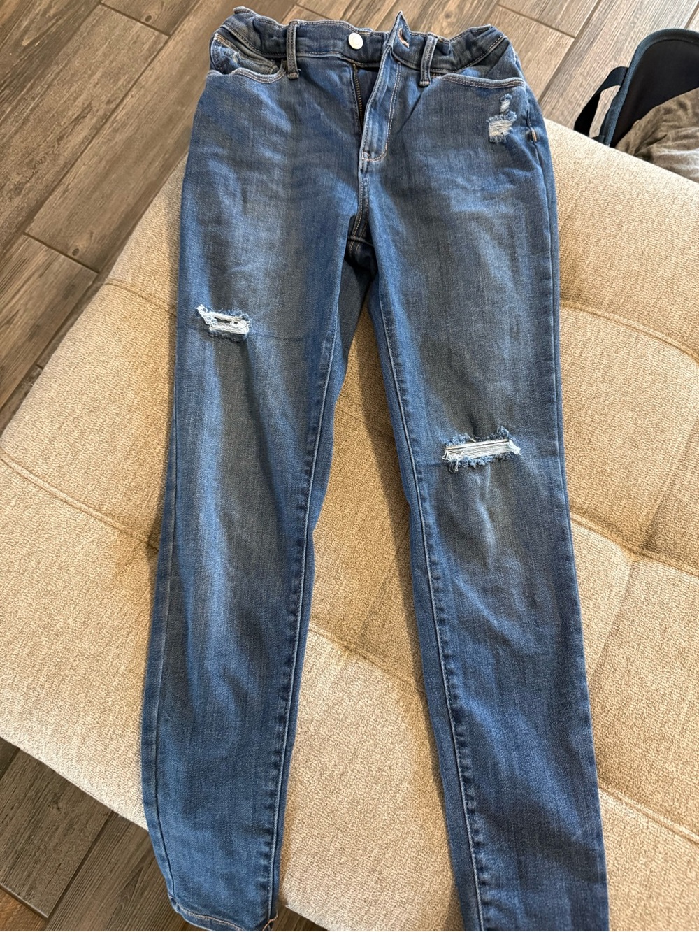 Old Navy Dark Blue High-Rise Rockstar Jeggings